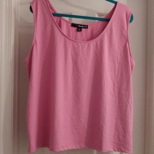 NWOT! ROMAN'S DUSTY ROSE PINK TANK